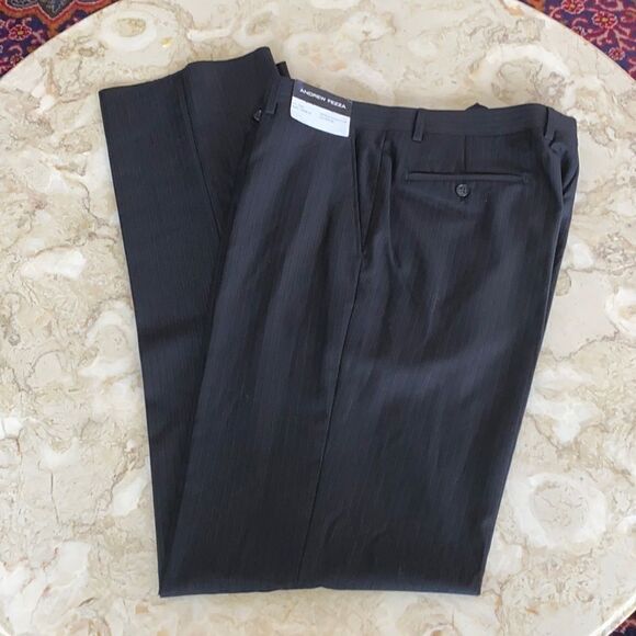 NWT Andrew Fezza 100% Light Wool Dress Pants - Picture 1 of 5